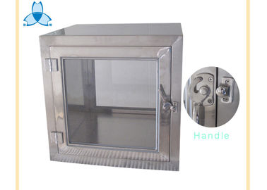 Stainless steel 304 Air Shower Embedded Pass Through Cabinet, dua pintu saling bertautan