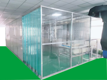 ISO7 Softwall Clean Booth Dengan Bahan PVC Curtain Anti Statis Mudah Pemasangan
