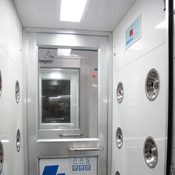 Shower Udara Cleanroom Blowing Otomatis Dengan Pintu Ayun Aluminium W730mm, Lebar 1230mm 0