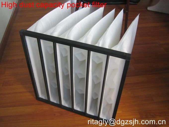 F6 Filter udara kantong kaku 24x24x24 inci Filter sintetis untuk turbin gas 2