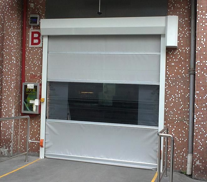 Auto Anti-static PVC High Speed ​​Shutter Door / Gulir Pintu Cepat Kecepatan Untuk Lokakarya Pabrik 3