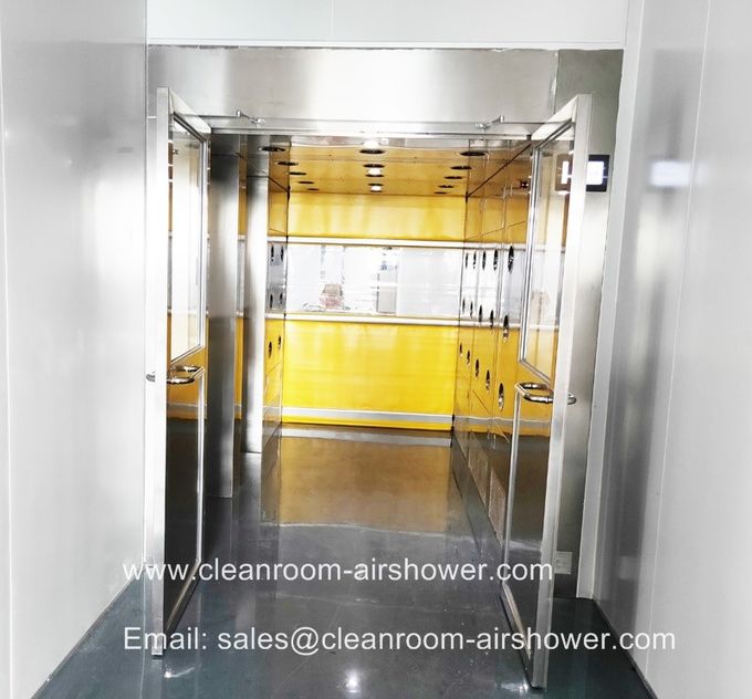 Shower Air untuk Orang dan material dengan 4 pintu yang dikendalikan oleh PLC dan layar sentuh 1