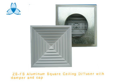 Beli White Ceiling Vent Diffuser Excellent Appearance With Cap , 600x600mm Face Size online manufacture