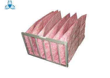 Beli Pink F7 Air Filter Aluminum Alloy Frame , 6 Pockets Air Handler Filters online manufacture