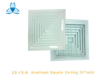 Beli 4 Way Ceiling Air Diffuser With Damper , Powder Coated Surface Finish online manufacture