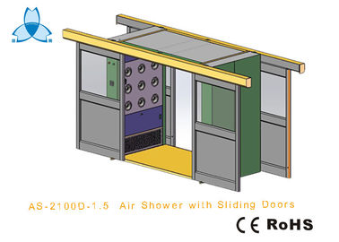 Beli Cargo CleanRoom Air Shower With Width 1600mm Automatic Double - Leaf Sliding Doors online manufacture