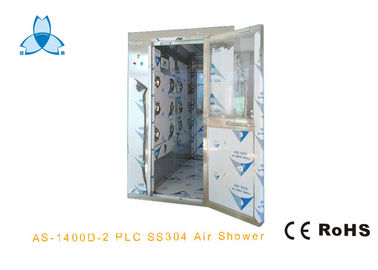 Beli Four People Stainless Steel Air Shower , Air Showers For Clean Rooms With Fingerprint Machine online manufacture