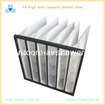 Beli F6 Filter udara kantong kaku 24x24x24 inci Filter sintetis untuk turbin gas online manufacture