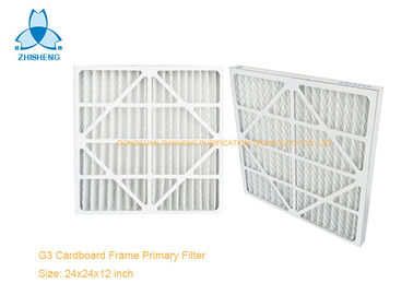 Beli Pleated AC Furnace Pre Air Filter Untuk Air Return To Dust Removal 90% 5 Partikel Um, Paper Frame online manufacture