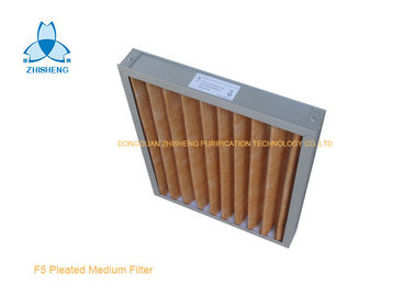 Beli F5 Aluminium Bingkai Lipit Pre Air Filter / Filter Kasar Untuk Pendingin Udara Rumah Sakit online manufacture