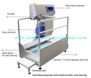 Beli Passage Boot Sole Washer, Mesin Pembersih Tunggal Untuk Unit Pintu Masuk Di Bengkel Makanan online manufacture