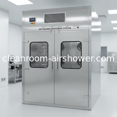Beli Air Shower Interlock System Ya Kamar Bersih Air Shower Konstruksi baja tahan karat dengan Filter HEPA Memastikan Udara Kamar Bersih pembuatan online