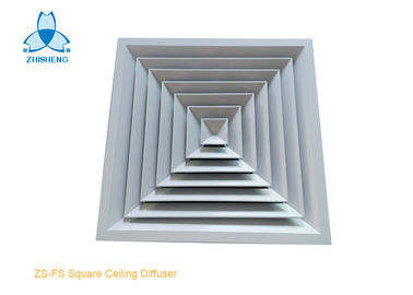 Beli 24x24 Inch Square Ceiling Diffuser Aluminium Dilapisi Bubuk Putih online manufacture