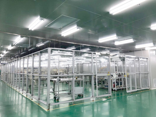 Beli Fasilitas Ruang Bersih Modular Bingkai Kelas 1000 SUS 304 online manufacture