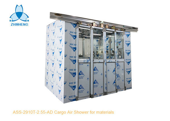 Beli Terowongan Shower Udara Kargo Dengan Pintu Geser Otomatis 4 Daun online manufacture