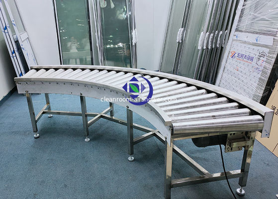 Beli Kontrol PLC Stainless Steel 304 Curved Conveyor Untuk Bahan Lulus online manufacture