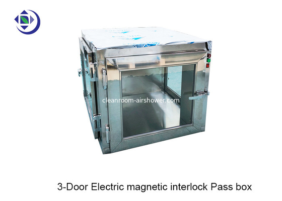 Beli L Type Doors Electric Interlock 304 Stainless Steel Pass Box Untuk Cleanroom online manufacture