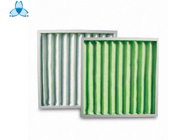 G3 G4 Polyester Synthetic Air Purifier Pre Filter , Fiber Panel Pleated Air Filter System Prefilters 0