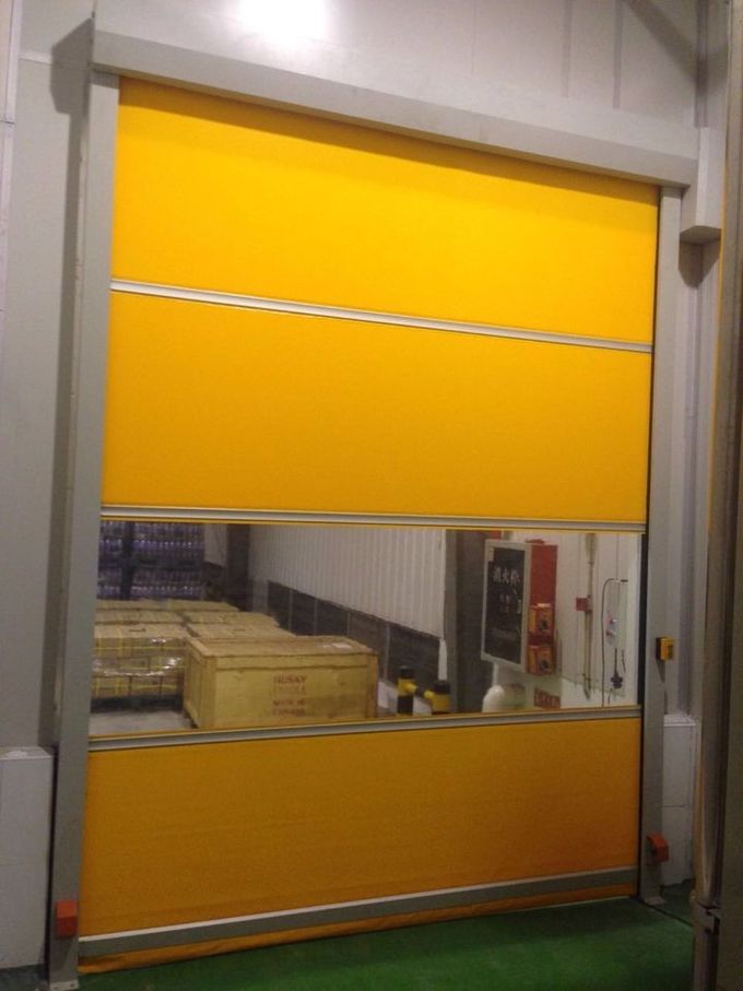Auto Anti-static PVC High Speed ​​Shutter Door / Gulir Pintu Cepat Kecepatan Untuk Lokakarya Pabrik 0