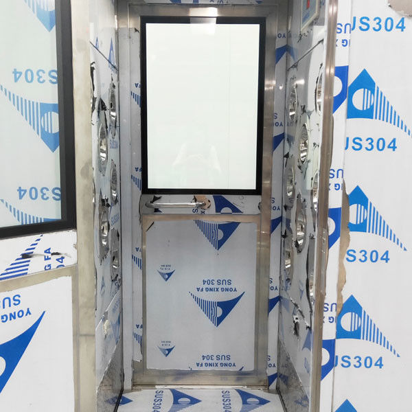 AC380 V SS304 Air Shower Room Dengan Jendela Kaca Lapisan Ganda Untuk 1-2 Orang 4