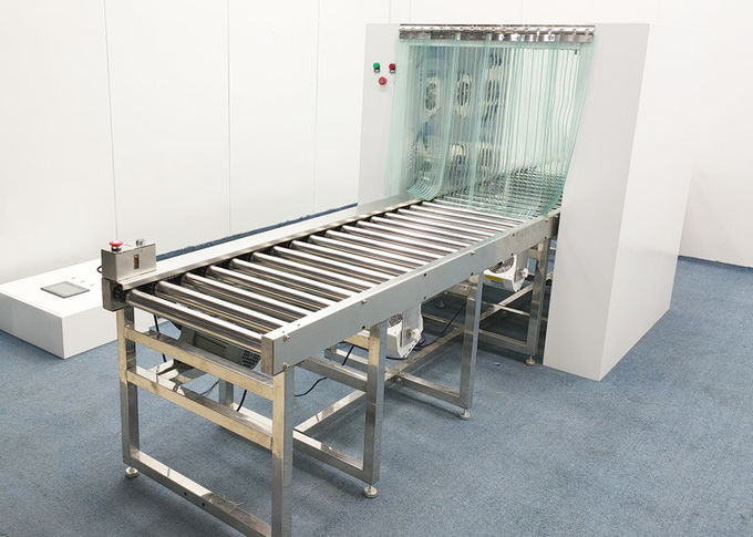 Kontrol PLC Stainless Steel 304 Curved Conveyor Untuk Bahan Lulus 2